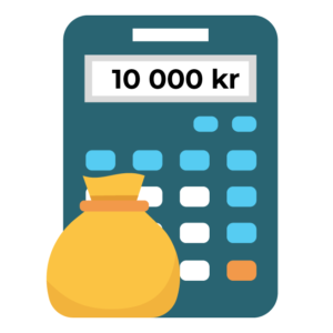 Låna 10000 kronor.